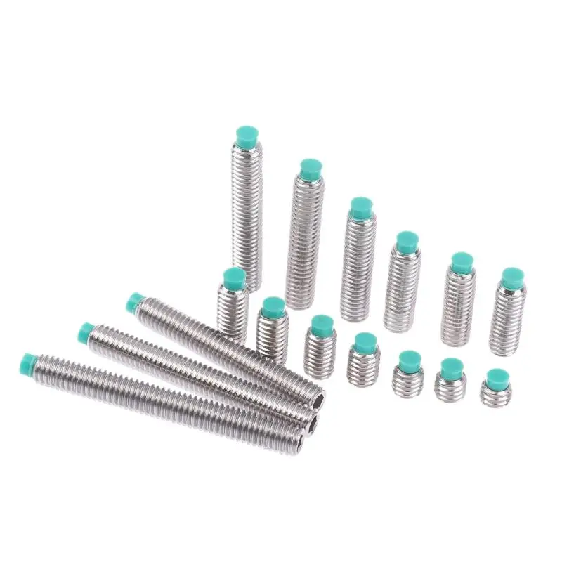 10 قطعة النايلون رئيس سلك إعداد آلة الأرز المسمار عازلة رئيس المسمار بوم رئيس الفولاذ المقاوم للصدأ M6 المسمار #2