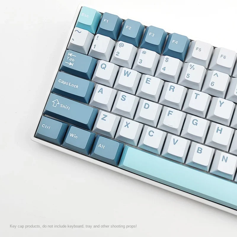 GMK67 GMK87 126 키 PBT 체리 키캡, 더블 샷 기계식 게임 키보드, 무선 MX 스위치 키캡