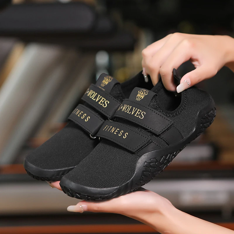 Professional Fitness Squat Shoes para Casais, Branco, Preto, Respirável, Confortável, Treinamento de Força, Outdoor Sneakers