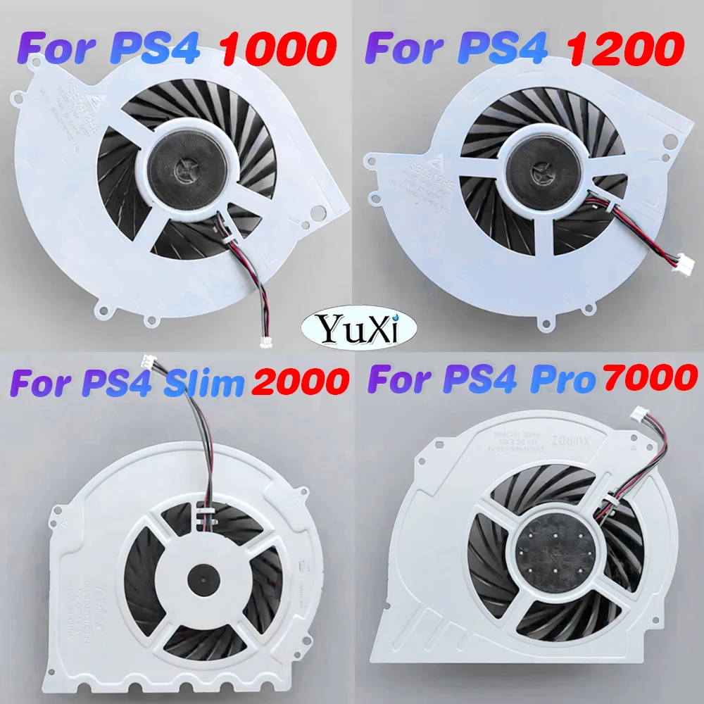 

1Pcs Host Cooling Fan Suitable For PS4 Slim Pro 1000 1200 2000 7000 Host Cooling Fan For PlayStion 4 Replacement Repair Parts