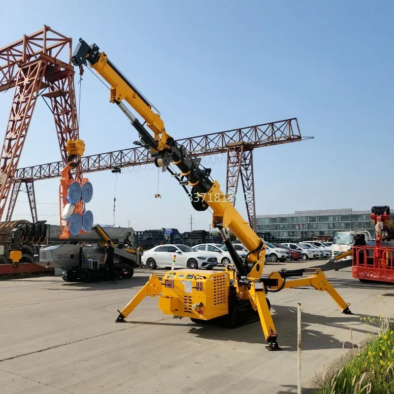 CE EPA EURO Spider Crane Portable Lifting Electric Spider Crane Construction Build 3 Ton Crawler 2t 5t 8t Lift Mini Spider Crane