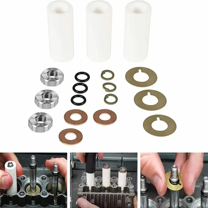 

ESUYA AR2546 Pump Piston Kit Ceramic Plunger Repair Kit 18mm for Annovi Reverberi RK, RKA, RKV, XRCA, XRV, XRCV Pumps (18PCS)