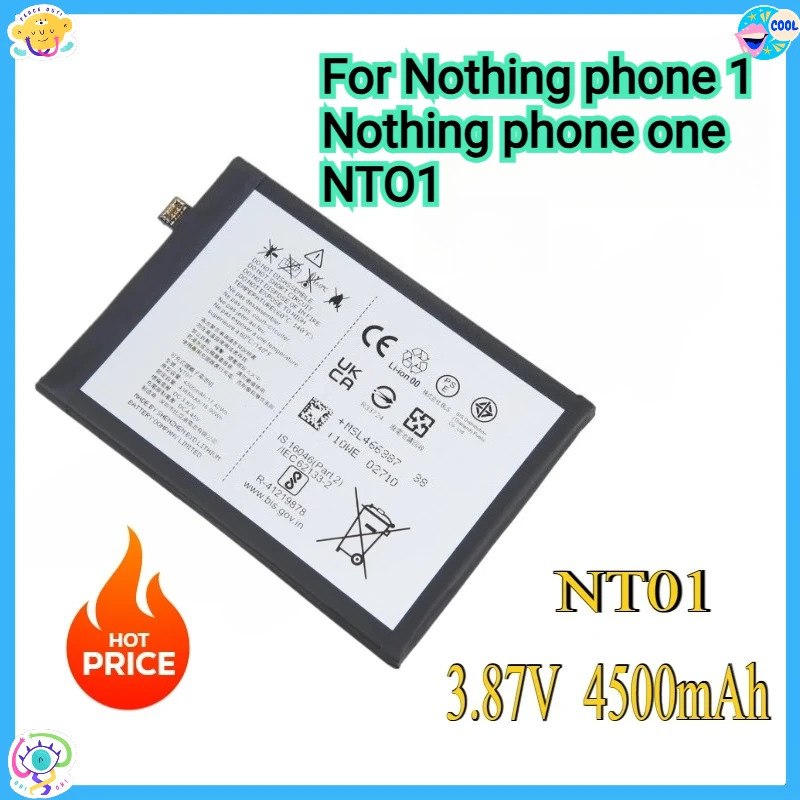 

Новый аккумулятор 4500 мАч NT01 для телефона Nothing 1 Nothing phone one NT01 Аккумуляторы для мобильных телефонов