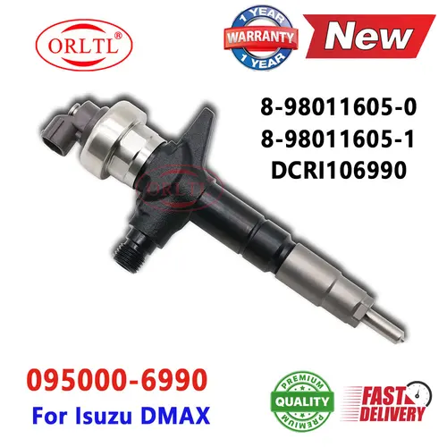 Nuevo inyector Common Rail 095000-6990 DCRI106990 095000-6991 boquilla de combustible diésel para Isuzu d-max 8-98011605-0 8-98011605-1