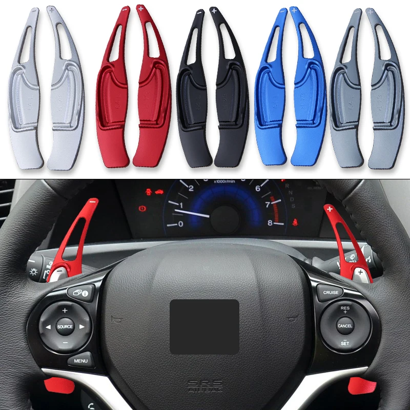 車のステアリングホイールシフトパドルホンダシビック-9th-2012-2014-cr-v-crv-2016-2017-アルミ合金-dsg-延長パドルシフター