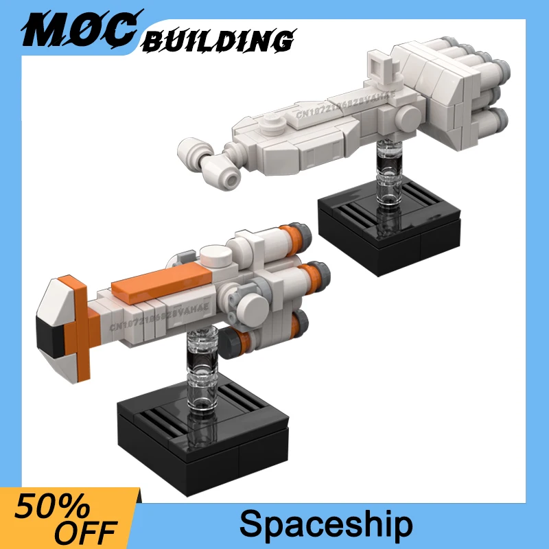 MOC Building Block Space Movie Series Micro Starfighter Spaceship Model DIY Assembly Bricks Creative Toy Collection Display Gift