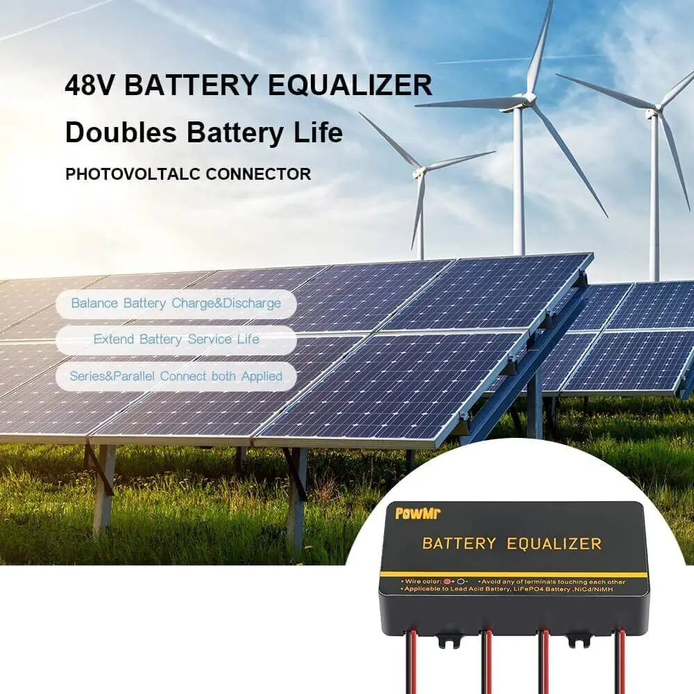 PowMr Battery Balancer 24V 48V Solar System Battery Balancer Lead Battery Equalizer Series Solar Cell Voltage Battery Protection