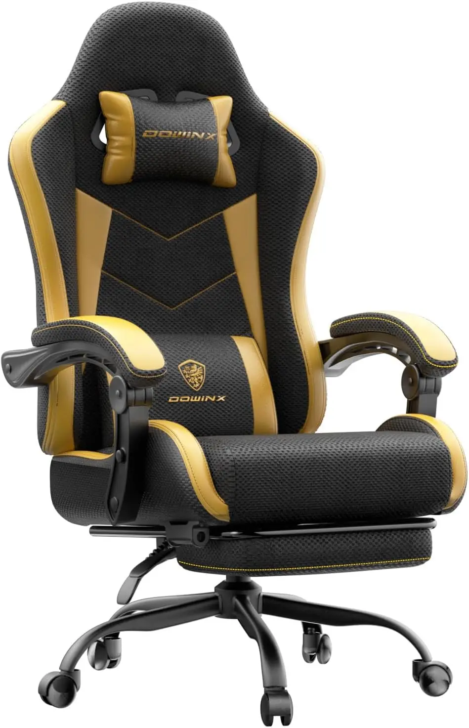 

Gaming Chair Footrest Ergonomic Leather Mesh Chair Massage Lumbar Support Adjustable Height Headrest Breathable Seat Office Home