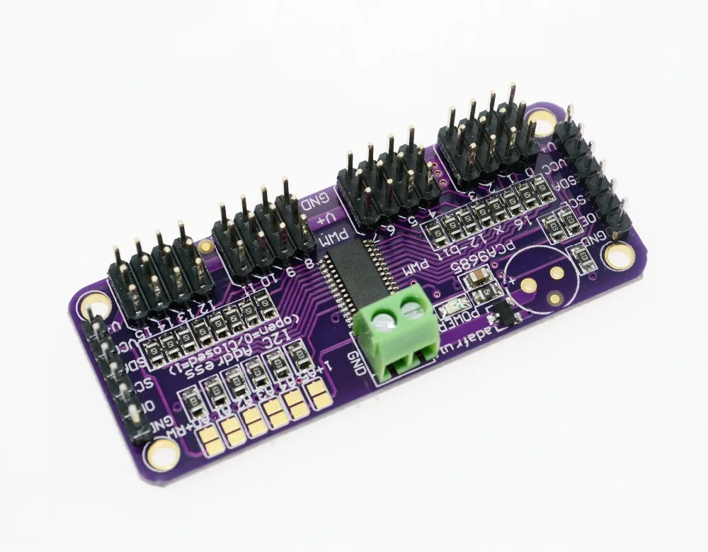 Aeak Smart Electronics Pca9685 16 Kanaals 12 Bit Pwm Servo Driver I2c Interface Voor Arduino Raspberry Pi Diy Servo Shield Module