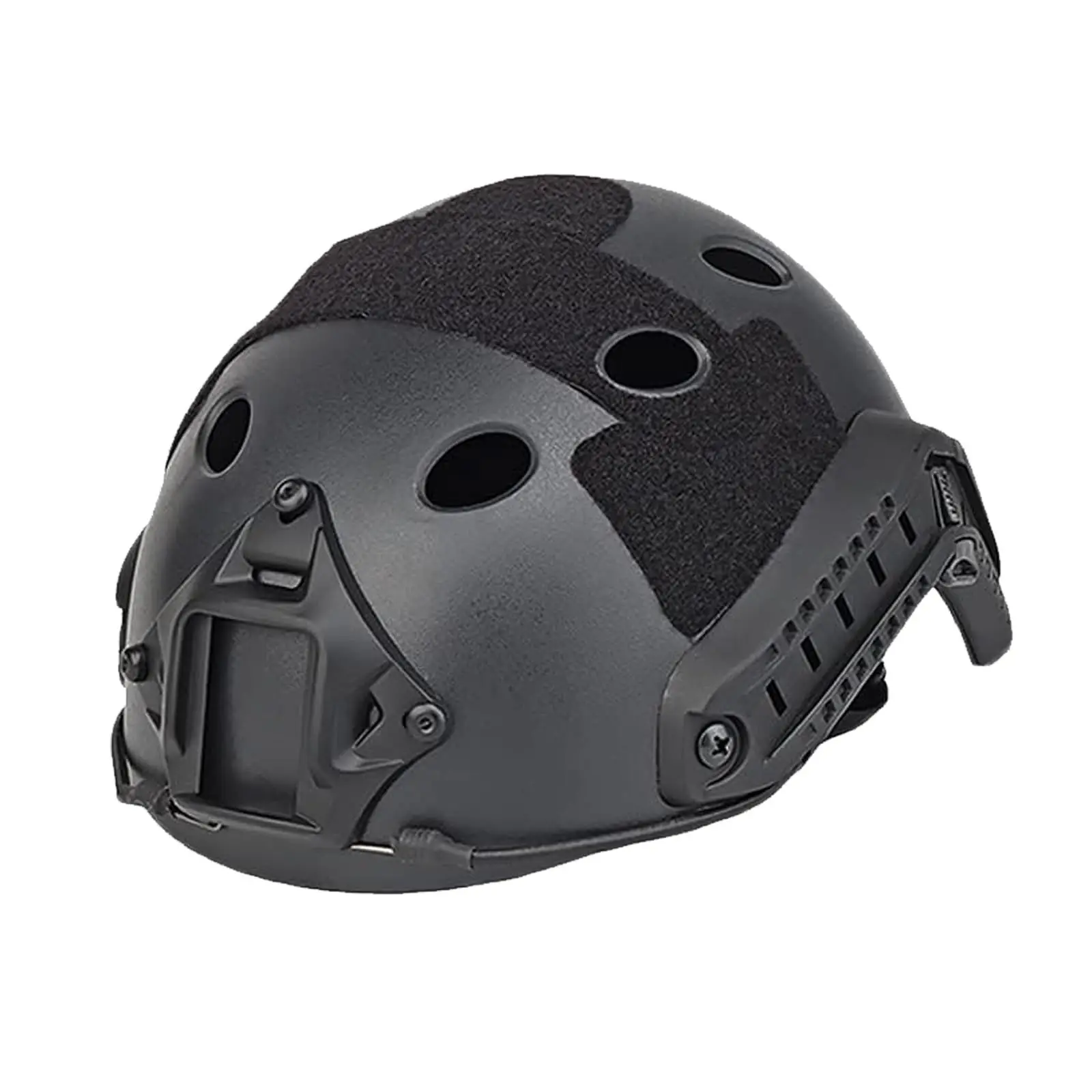 Tactical Fast Helmet Set with Headset ARC Rail Mount Helmet Cover Memory Foam Pads for Airsoft Hunting