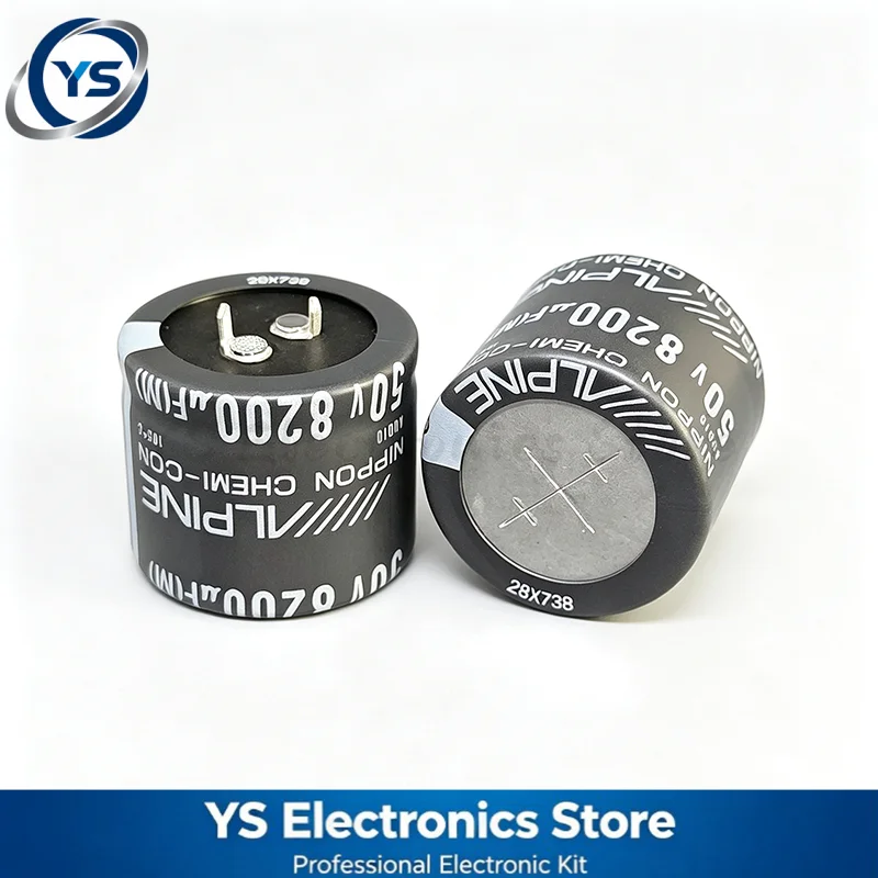 2pcs/lot NCC AUDIO 8200UF50V 35X30MM 50V8200uF NIPPON CHEMI CON Electrolytic Capacitor 8200UF 50V for Alpine Original and New