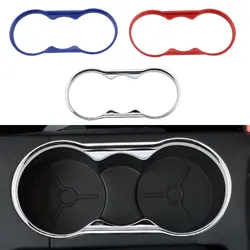 Car Water Cup Decoration Trim Stickers for Ford Focus 2 MK2 2009 - 2011 Fiesta MK7 2009 - 2013 ABS Chrome Accessories