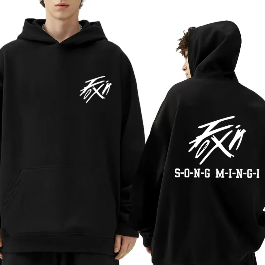 

ATEEZ "FIX ON" Mingi Merch Vintage Hoodies Korean Kpop Fashion Style Hoody Men Long Sleeve Streetwears Winter Unisex Clothing