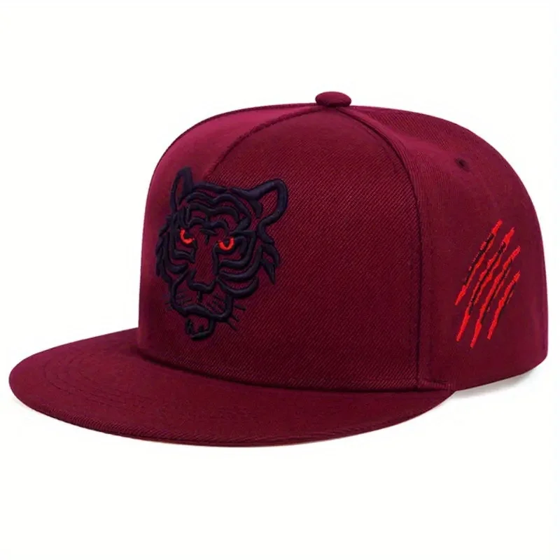 Tiger Snapback Hat Embroidery Black Baseball Caps For Men Women Fashion Casual Flat Cap Male Outdoor Sports Sun Hats For Women