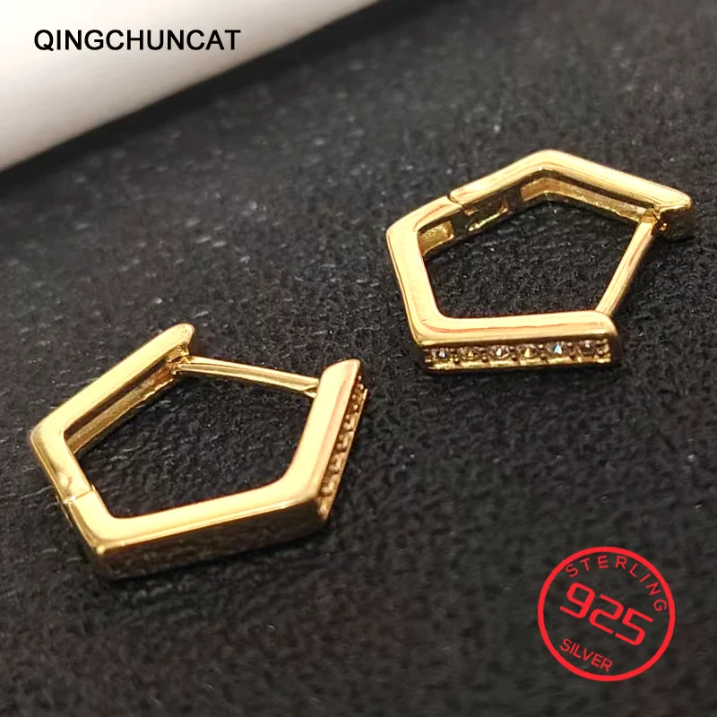 

Stud Earrings Stamp 925 Sterling Silver Love Heart For Women Jewelry Gifts 2026 Original Luxury Women Double Hoops Free Shipping