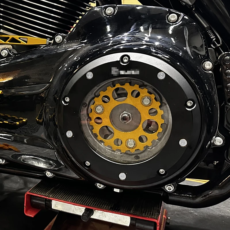 For Harley M8 Engine 2017-up Touring Road Glide 2018-up Softail Motorcycle Engine Clutch Derby Cover Clutch Engine Timer 5 Holes