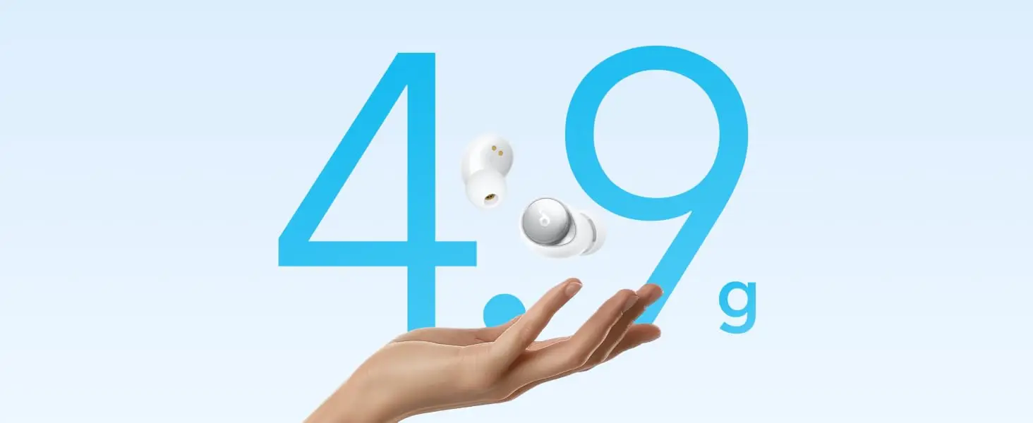 Soundcore by Anker Space A40 ANC Earbuds, Auto-Adjust, 98% Noise Reduction, 50H Playtime, App Control, Wireless C (Refurbished)