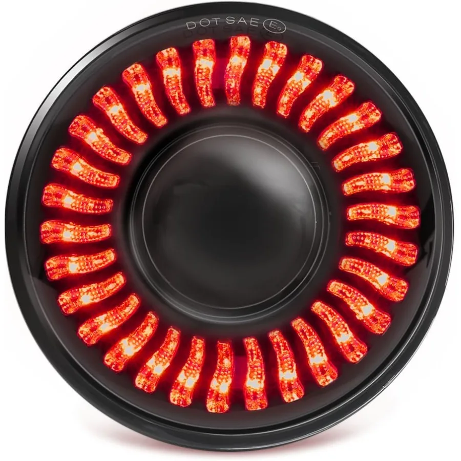 

7 Inch RGB Halo LED Headlight for Motorcycle Round Assembly with High and Low Beam Functionality Sharp Cutoff Line for Enhanced