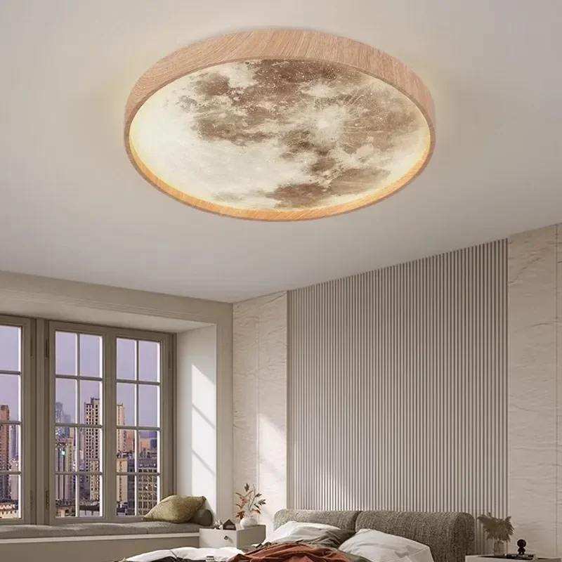 modern wood led moon ceiling light pendurado lampada quarto corredor sala de estar decoracao para casa iluminacao 26 cm 34cm 01