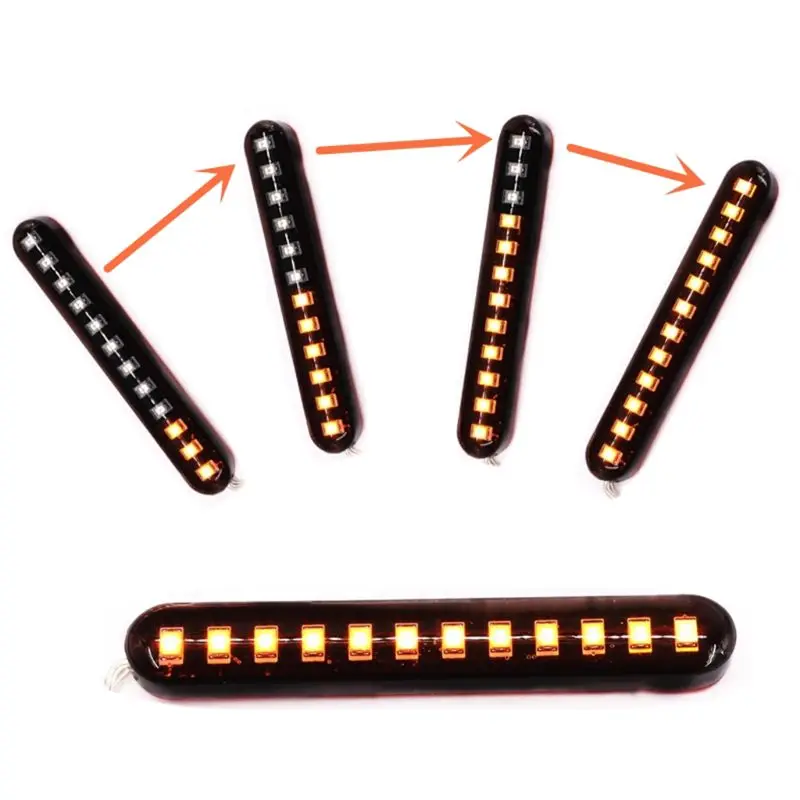 LED Rear View Mirror Turn Lights Side Marker Lamp Flashing DRL Day Running Automotive Accessories