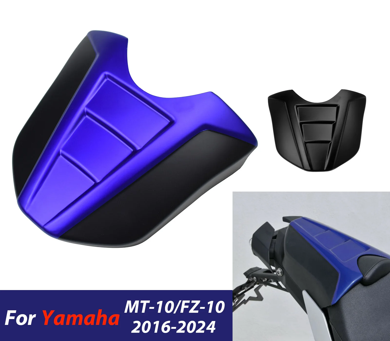 

Для Yamaha MT-10 FZ-10 2016-2024 2023, MT10 FZ10, чехол на заднее сиденье мотоцикла, задний чехол для мотоцикла, аксессуары для пассажирского горба