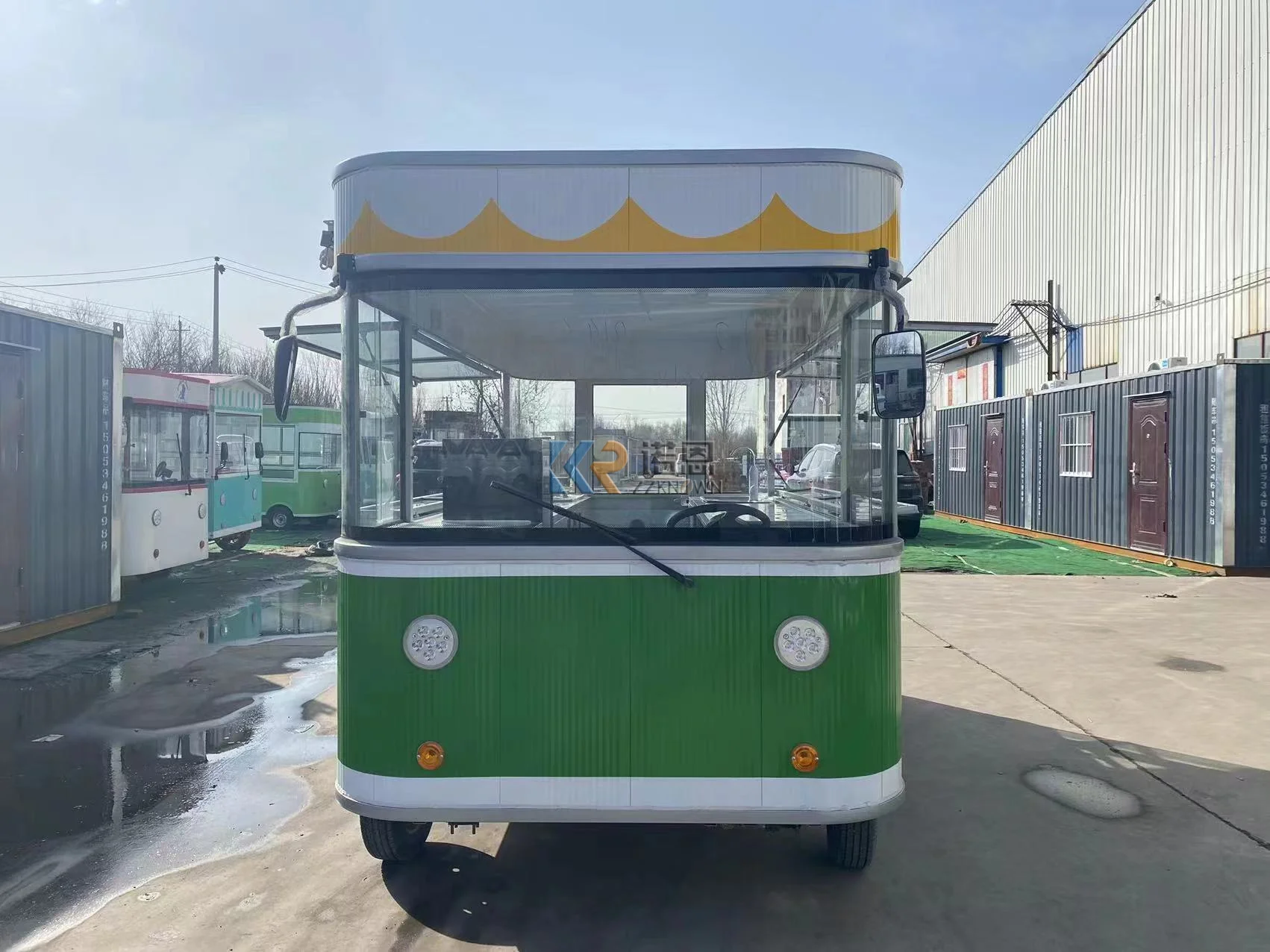 Novo caminhão de comida elétrico 4m com bancada de cozinha Street View Food Truck Burger Grill Truck