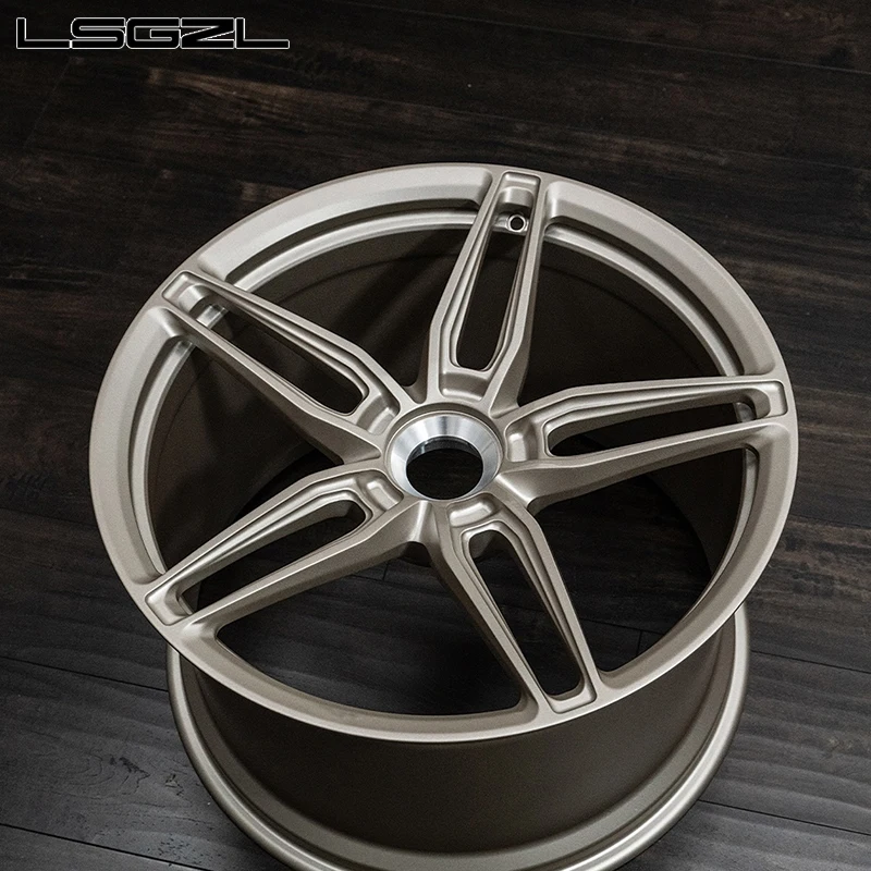 Custom forged alloy five spokes 5x127 5x112 5x130 5x114.3 concave monoblock  rims 15 18 19 20 26 inch wheels for cars