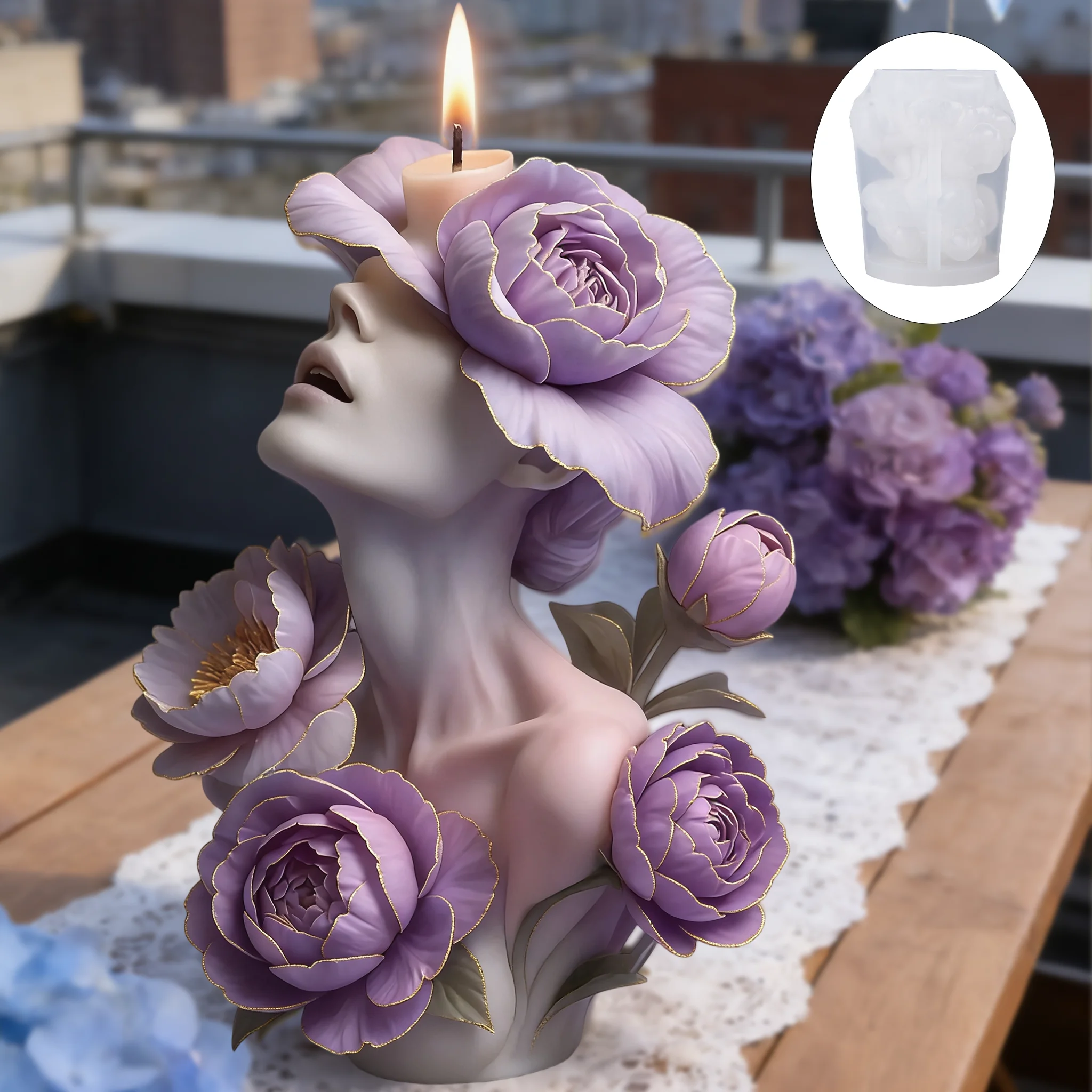 Purple Peony Goddess Candle Mo - Scented Candle Luxury recension och pris