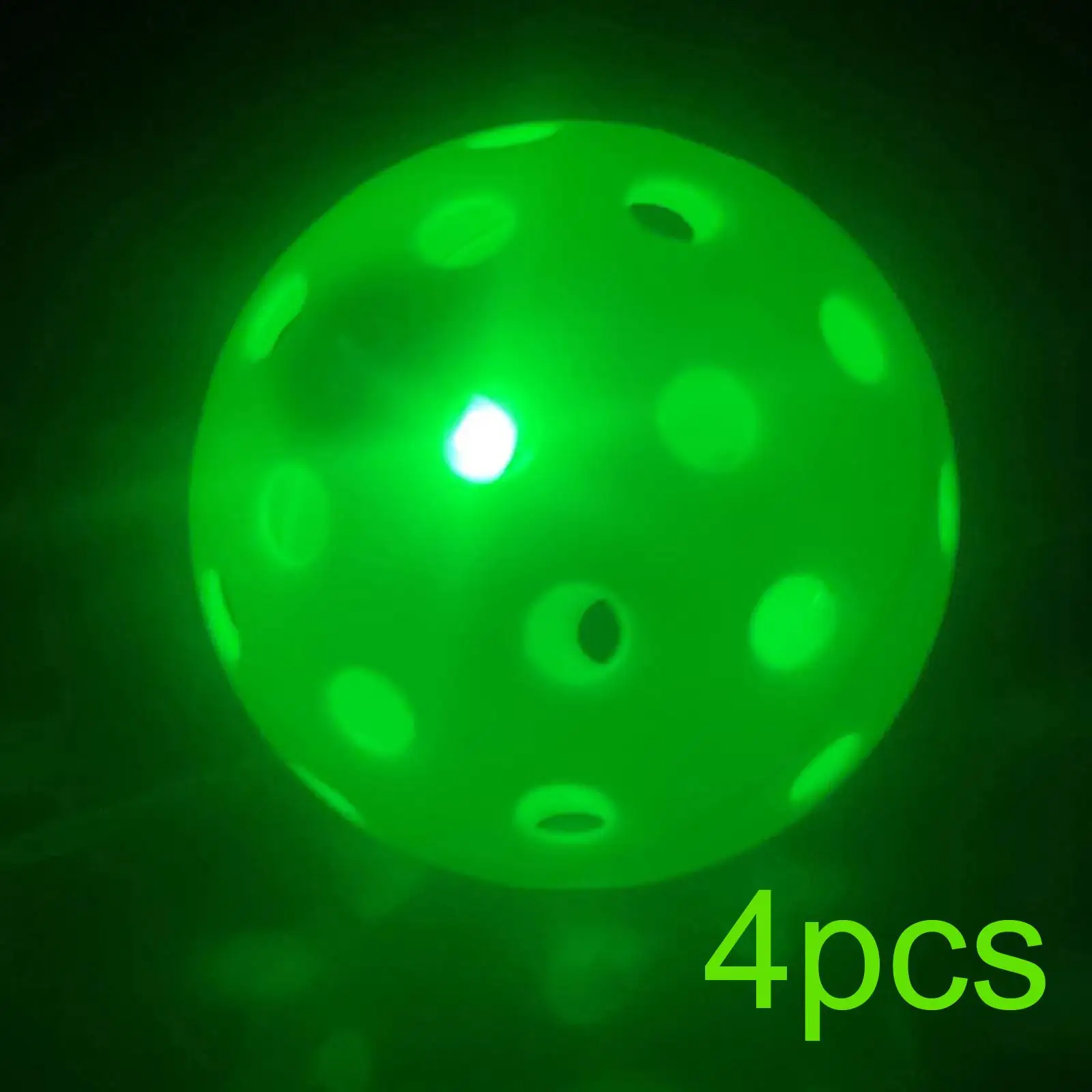 LED Pickleball Balls Lighted Pickleball Balls for Night Time Play Indoor