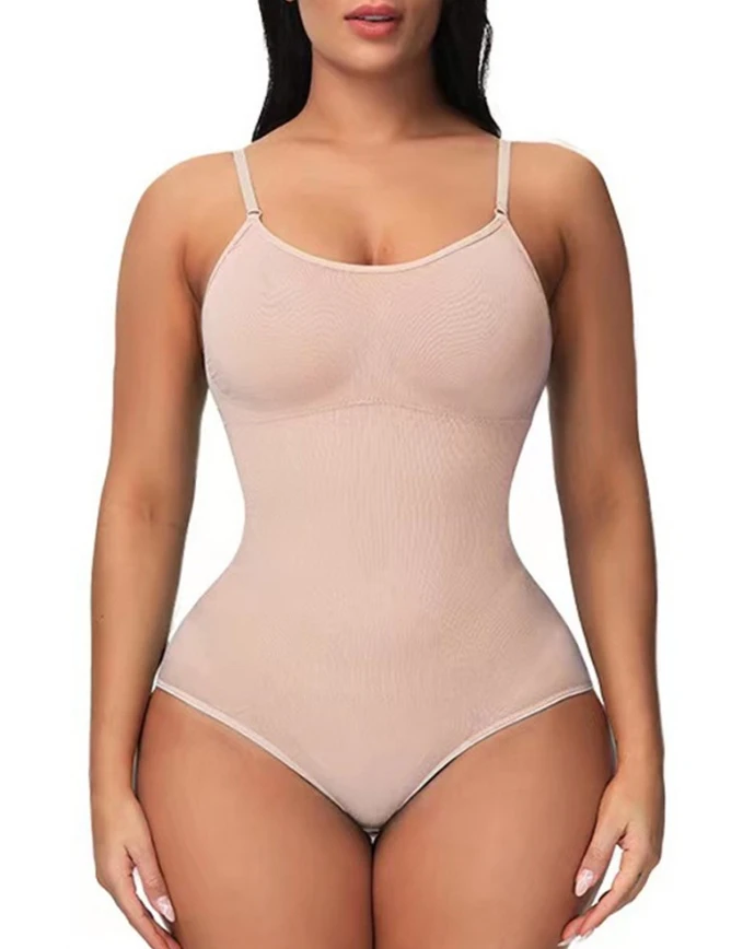 Damen ShapeSculpt Bauchkontrolle, Shapewear-Body, Po-Lifter, Ganzkörperformer, dünner, nahtloser Taillentrainer mit integriertem BH