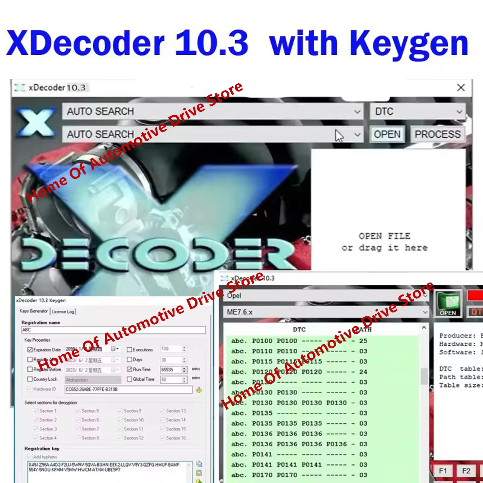 2025 Xdecoder 10.3 Met Gratis Keygen Voor Onbeperkte Gebruikers Levenslange Licentie Volledig Geactiveerde Auto Reparatie Tools