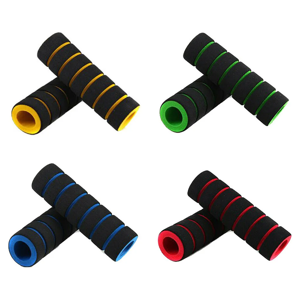 1Pair Bicycle Sponge Handle Bike Racing Bicycle Motorcycle Handle Hand Bar Grip Foam Sponge Cover Case Bike Parts Components