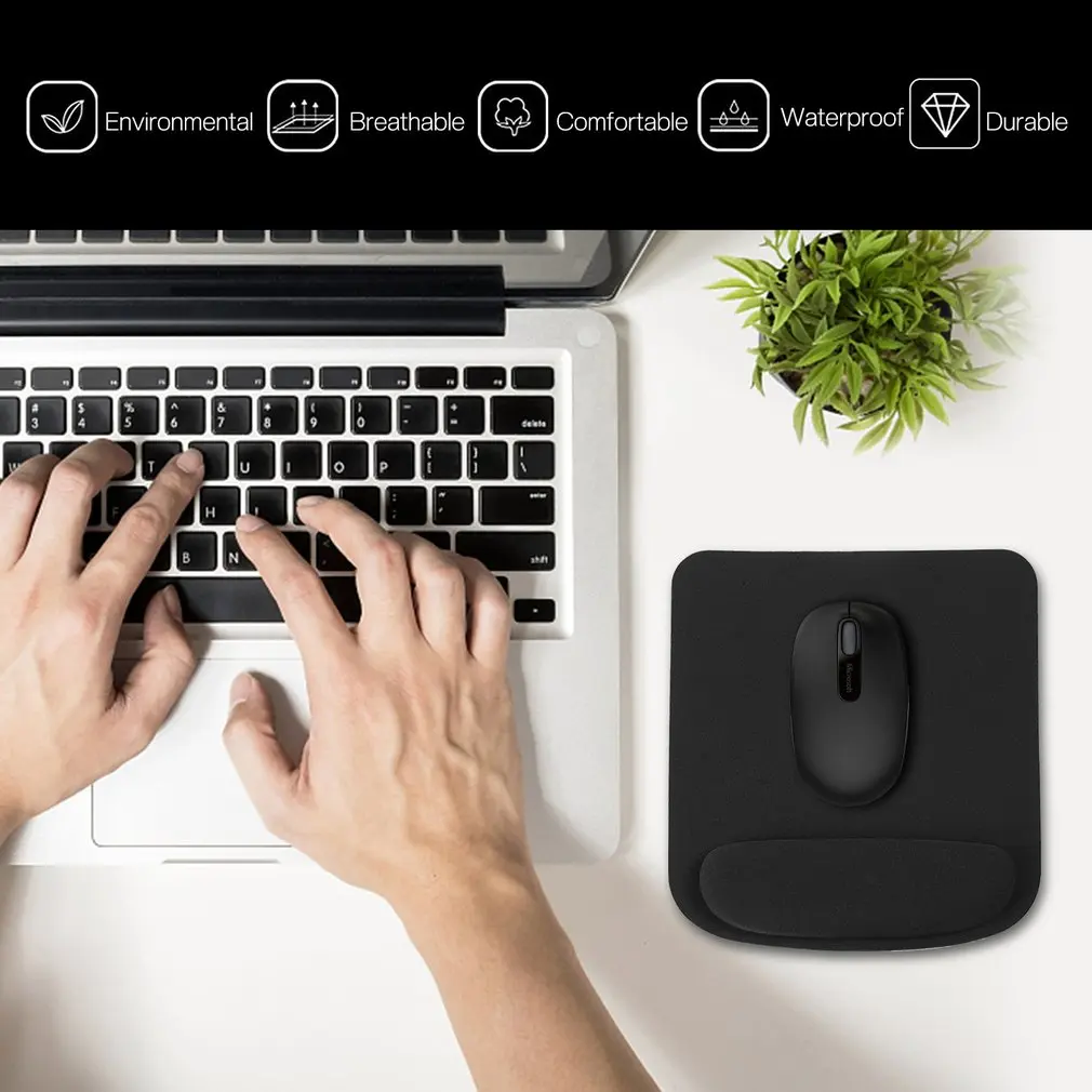 Simple Solid Color EVA Mouse Mat Anti-slip Mouse Pad School Supplies Office Accessories Desk Set Notebook Computer Mat Mouse Pad