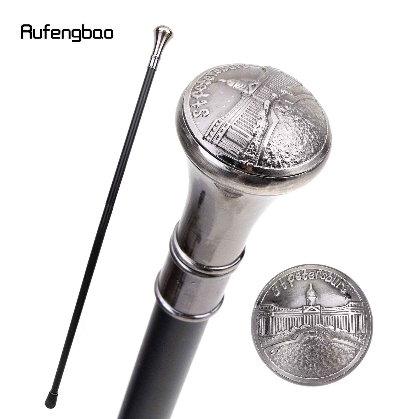 

Stpetersburg Kazan Cathedral Totem Single Joint Walking Stick Decorative Cospaly Party Fashionable Cane Halloween Crosier 93cm