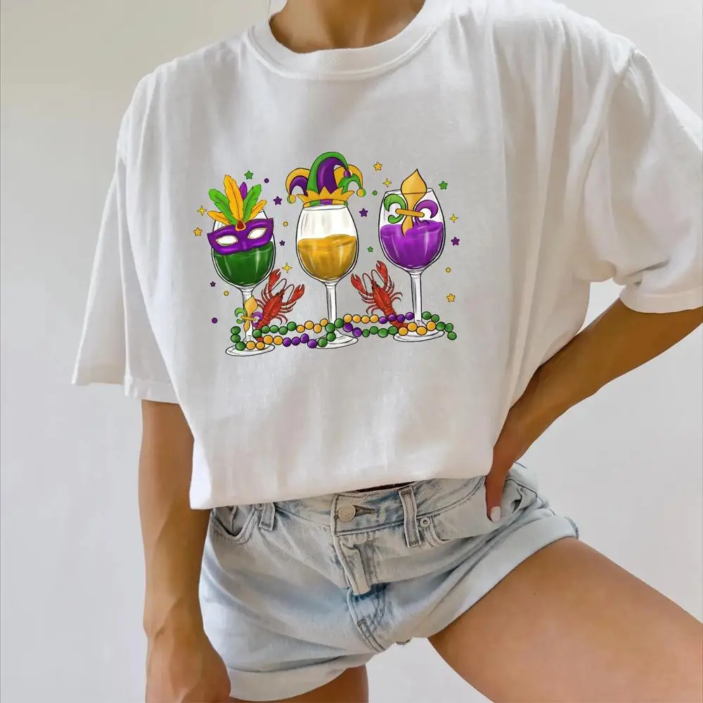 

Рубашка с бусинами Wine Mardi Gras, рубашка Fat Tuesday Wine, рубашка Mardi Gras Drink, толстовка Mardi Gras Drinking Party