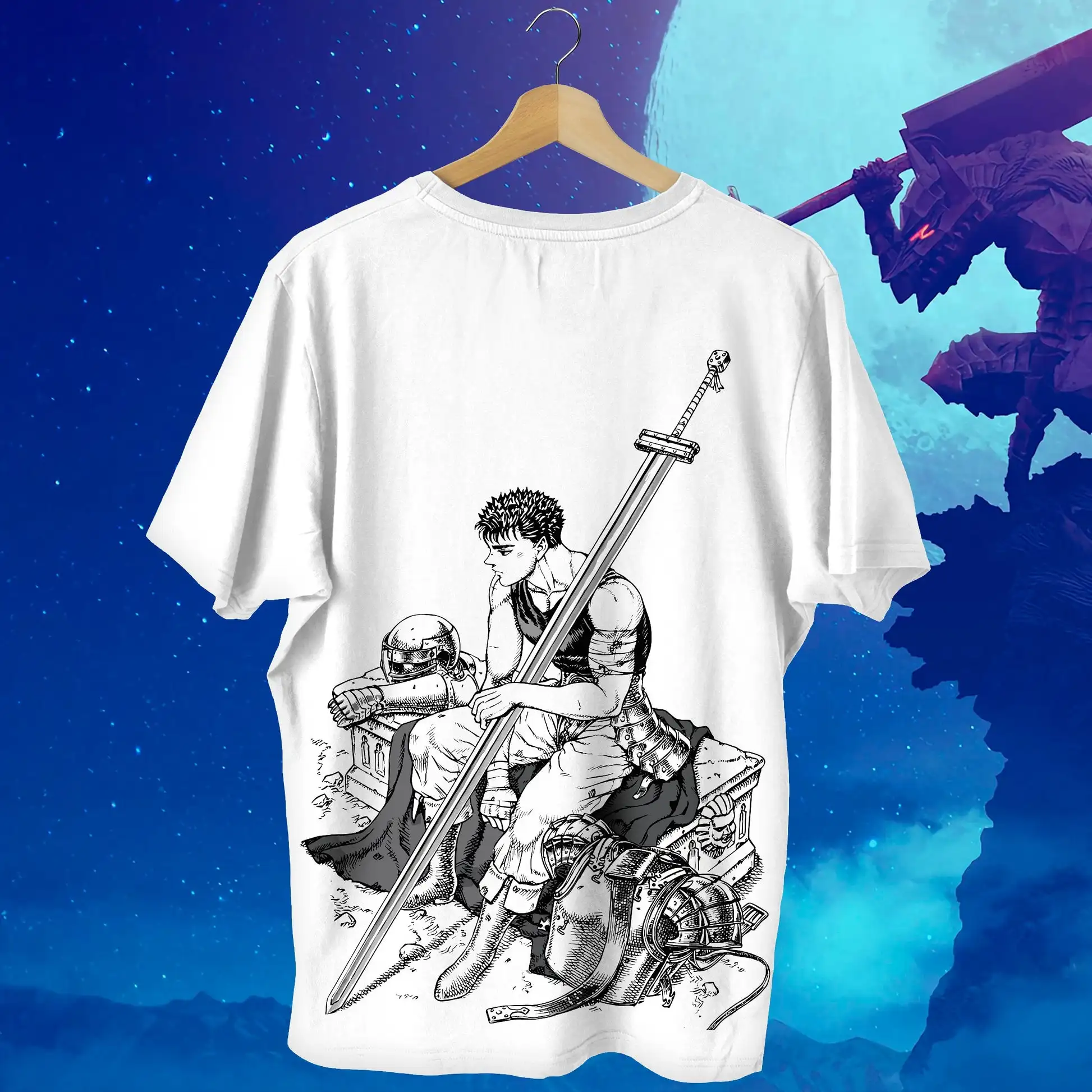

Berserk Print Oversize Y2k T-shirts Summer Women T-shirts Anime Casual Sports Short Sleeve High Quality Heavy Cotton Female Top