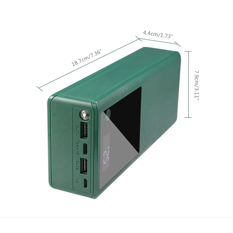 DIY Box 6x26650 Ładowarka zewnętrzna do obudowy (bateria nie jest dołączona