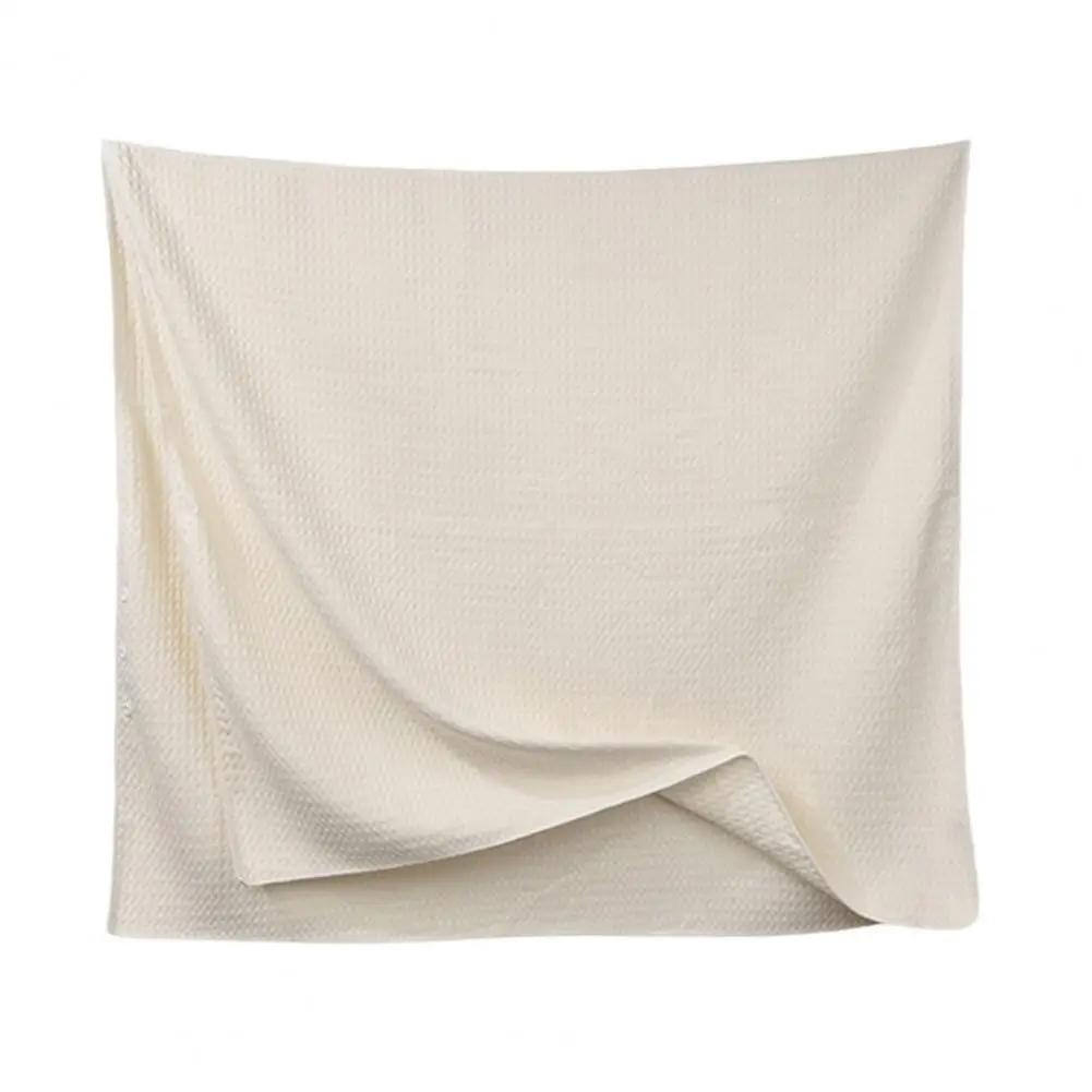 Waffle Bath Towel for Women Men Quick Dry Microfiber Robe Waffle Microfiber Bath Towel with Button Wearable Quick-dry for Shower
