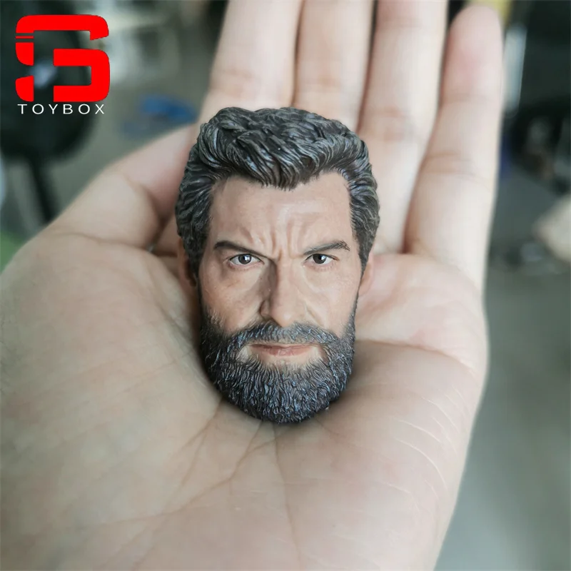 In Stock 1/6 Scale Hugh Jackman Head Sculpt Carving Model Fit 12 Inch Male Soldier Action Figure Body Dolls