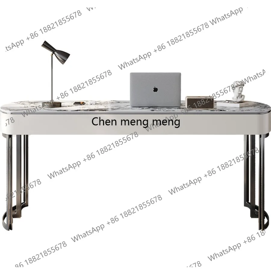 

French Italian Cream Office Desk Reinforced Sleek Office Desk High-end Modern Luxury Office Furniture Scrivanie Per Ufficio