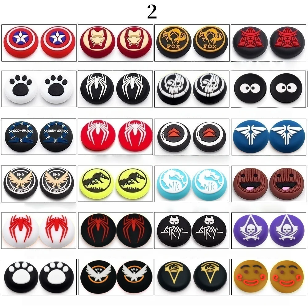 

Hot sales Silicone Cap Cover For Playstation 5 PS5 Slim/Pro/XBOX Series X/S ONES 360 Switch2 Game Joystick ThumbStick Grip Caps
