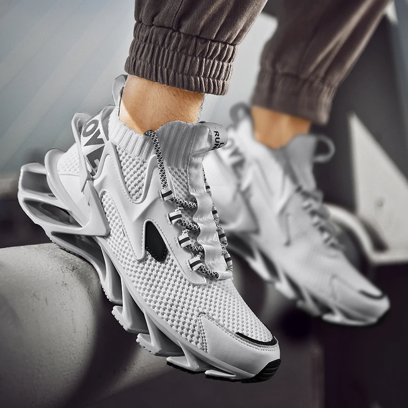 

Мужские кроссовки Blade Warrior в стиле ретро-камуфляж, модные, стильные, с высоким верхом, на толстой подошве, повседневные.