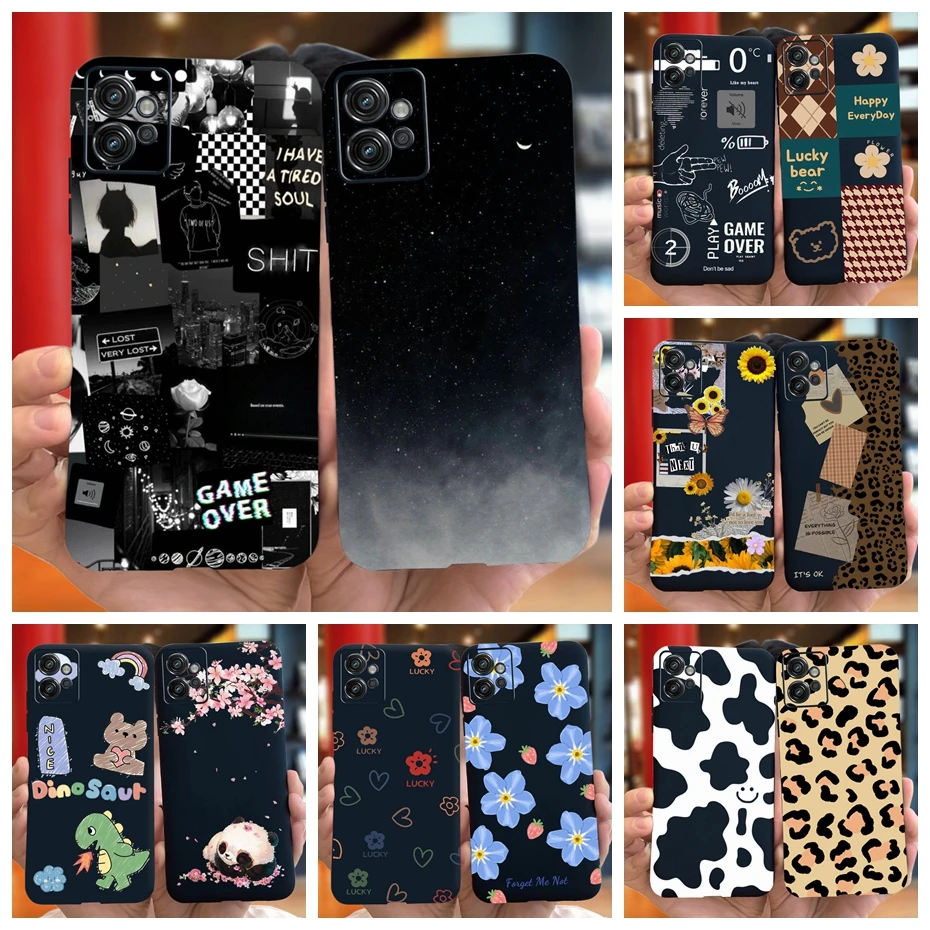 Fashion Printing Case For Motorola Moto G32 G22 2022 Black Silicon Soft TPU Phone Cases Cover For MOTO G22 XT2231 MotoG32 4G