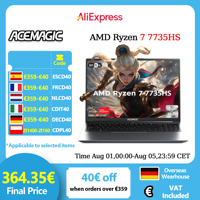 ACEMAGIC Gaming Laptop Computer 16 Inch FHD Display AMD Ryzen 7 7735HS Processor 16GB RAM DDR5 4800MHz 512GB SSD Gaming Notebook