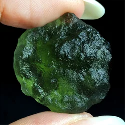 1Pc Natural Crystals Green Moldavite Czech Meteorite Impact Glass Rough Stone Crystal Energy Stone