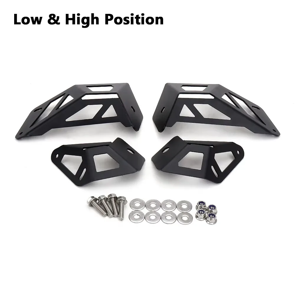 New Accessories For CAN AM MAVERICK R Maverick R UTV Low & High Position Light Mounting Kit Bracket Metal Headlight Blacker