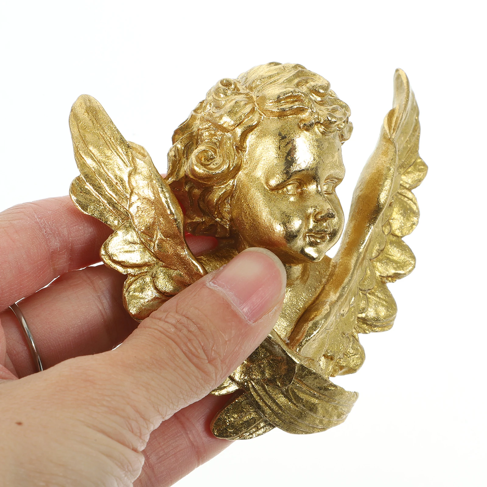 

Retro Figurine Wall Decor 8.5x3x7.5cm Resin nament Vintage Home Decoration Lovely Sculpture Wall Hanging