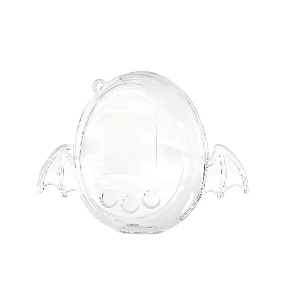 Clear Protective Case PC with Wings Hard Cover Skin Shockproof Anti-drop Replacement Shell for Tamagotchi Meets/Tamagotchi On