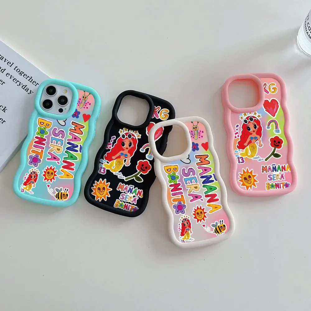 Hot Karol G Manana Sera Bonito casing ponsel untuk Samsung S24 S23 S22 S21 S20 FE Ultra J7 Pro Prime 5G warna permen lembut penutup TPU