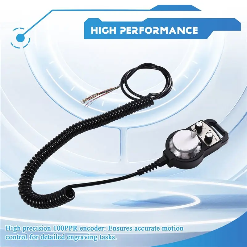 MPG Electronic Handwheel For Mach3 Motion Control System With 100PPR Encoder Suitable For CNC Engraving Machines.